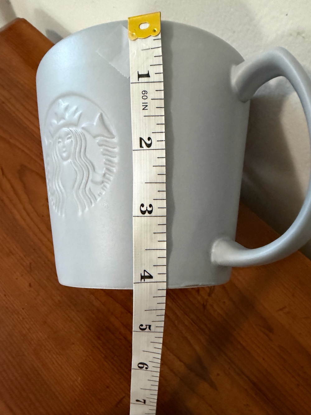 Starbucks Pale Blue Embossed Logo Ceramic Mug ☕️ - Picture 5 of 7